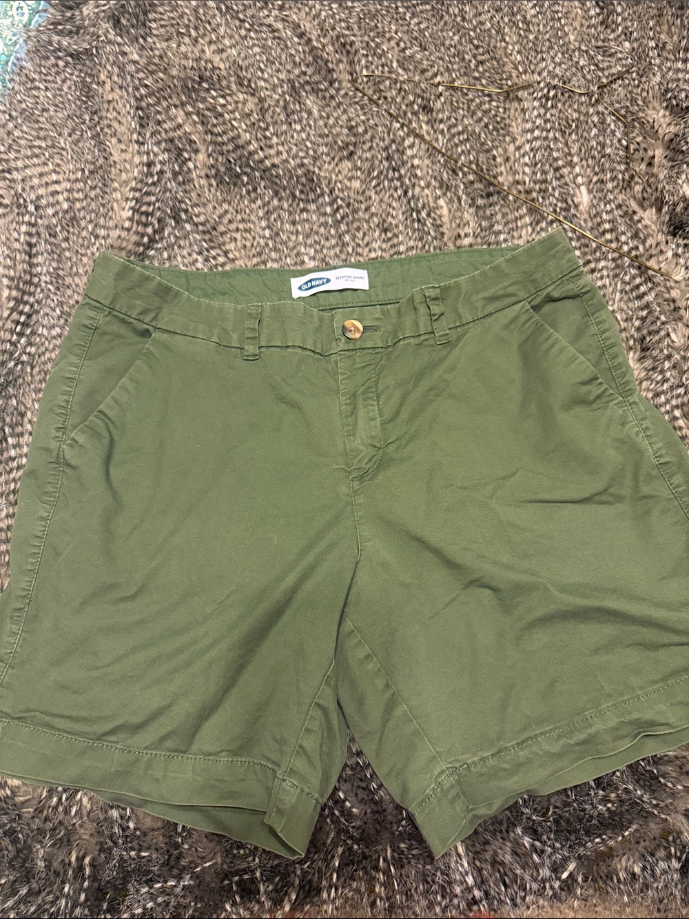 Old Navy Olive Green Women's Bermuda Shorts